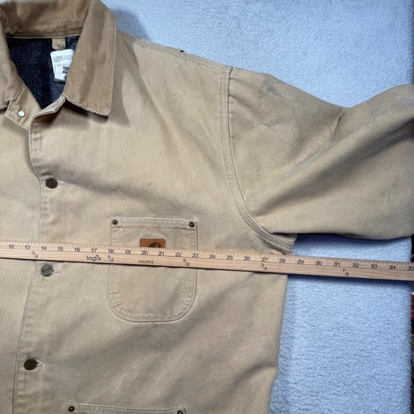 Vintage‎ Y2K Carhartt Blanket Lined Chore Coat XL C02WET Distressed Made in USA - Picture 10 of 11